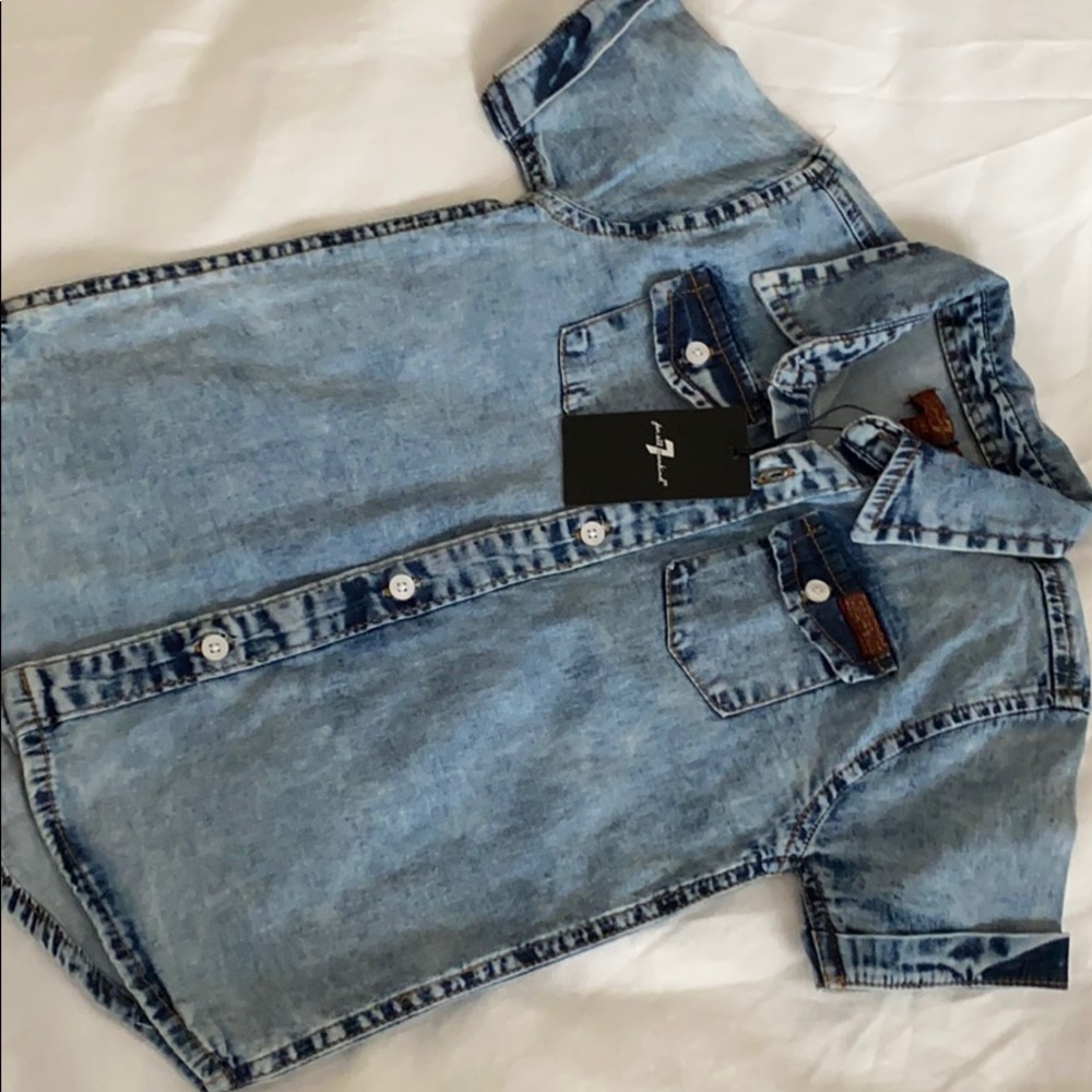 7 for all mankind toddler boy button up shirt